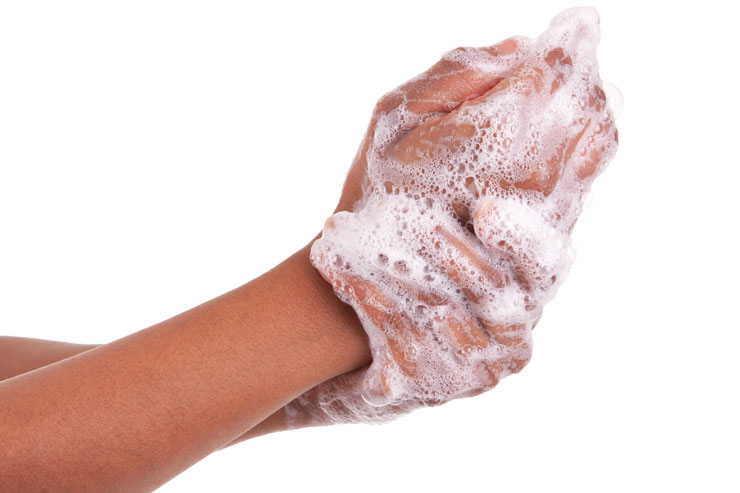 A Chef Washing Hands